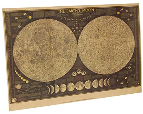 絶版希少】RAND McNALLY 月の地図　ポスター RAND McNALLY OFFICIAL MAP of the MOON｜恵文社一乗寺店 オンライン